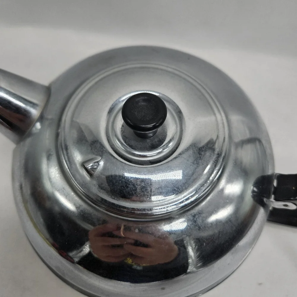 Britdis Chrome 6- cup Tea‎ Pot New Zealand....